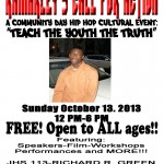 Free Event: “Teach The Youth” – 10/13/13